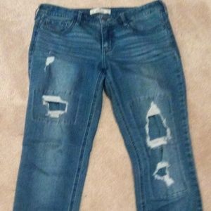 Hollister women's destroyed skinny jeans size 7 R